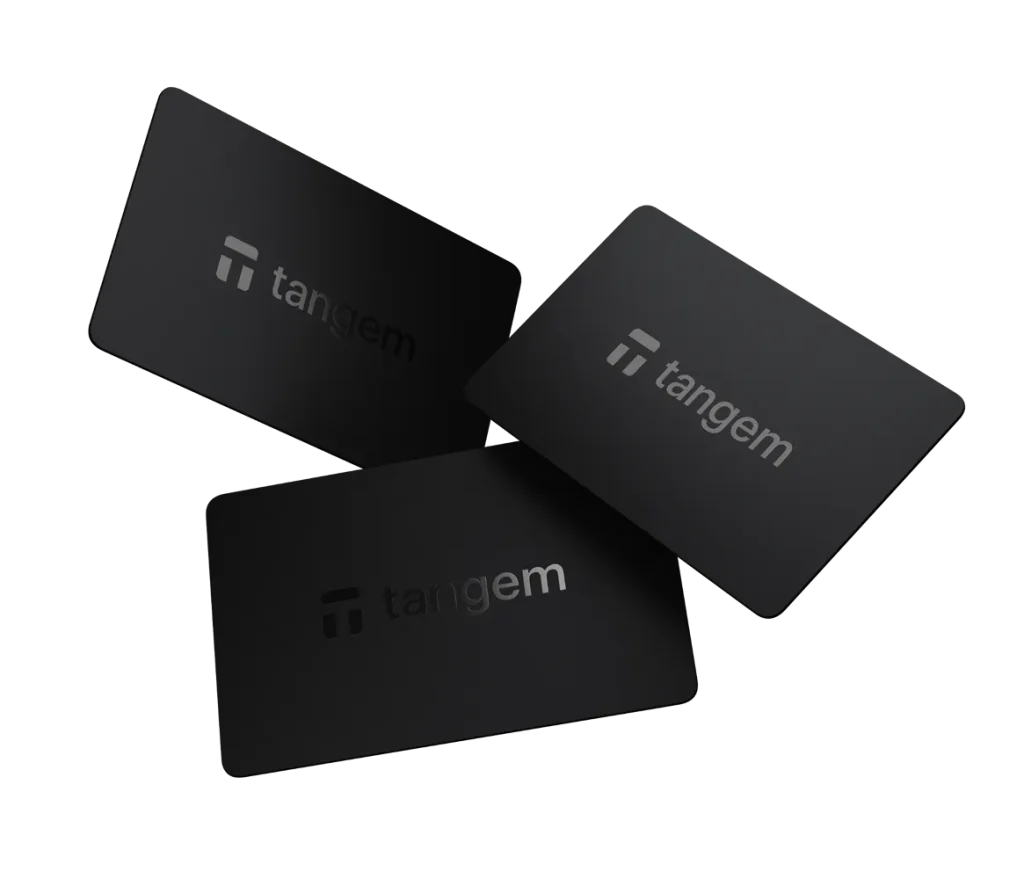 Tangem wallet 3 张卡片